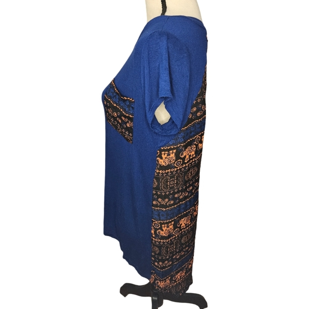 American Dream Navy Shirt with Elephant Print - Picture 5 of 8